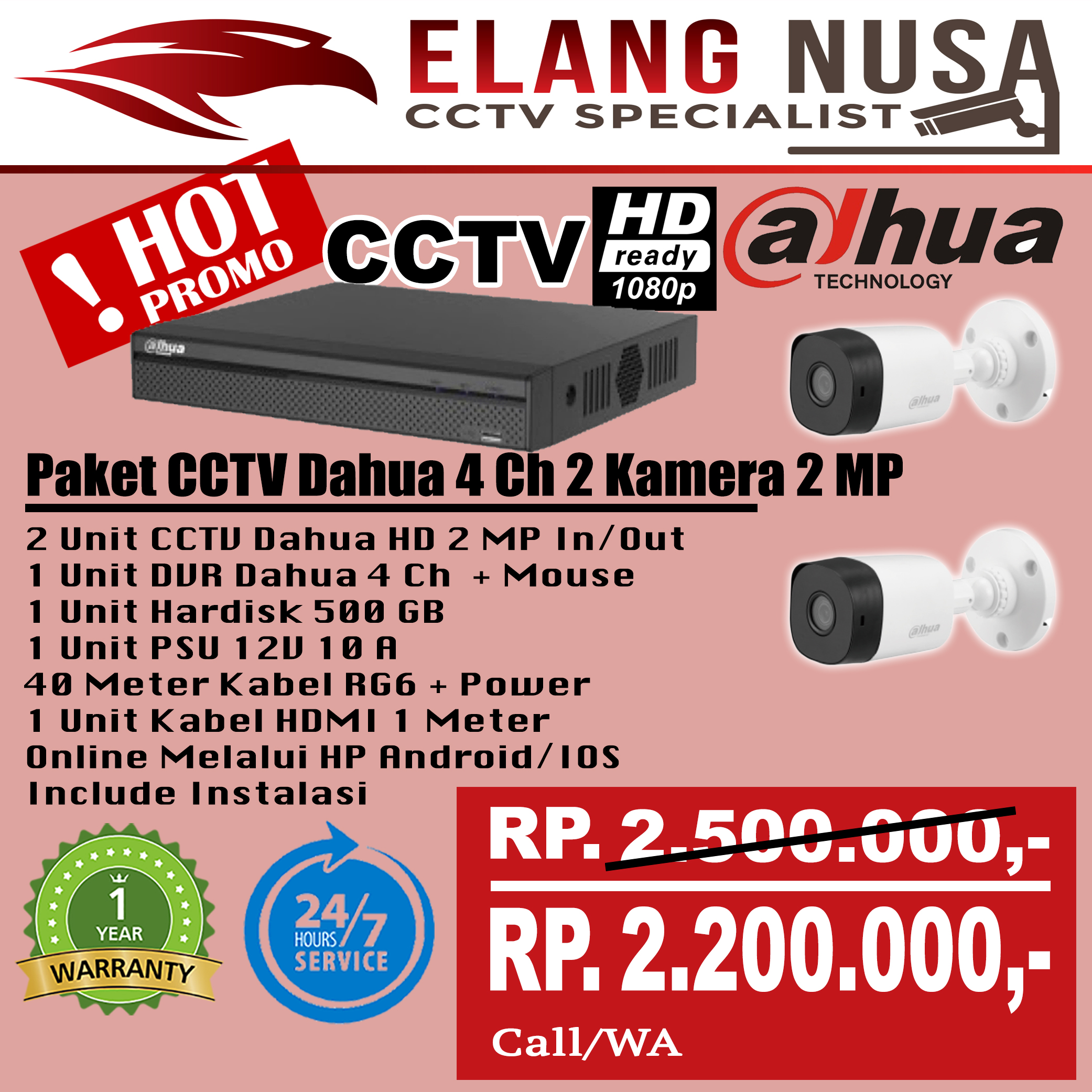 Paket cctv hot sale hd